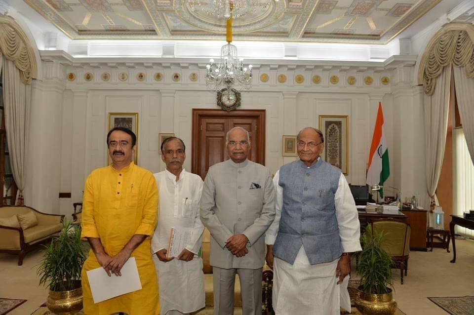 The Trust's delegation with Hon'ble President Shri Ram Nath Kovind